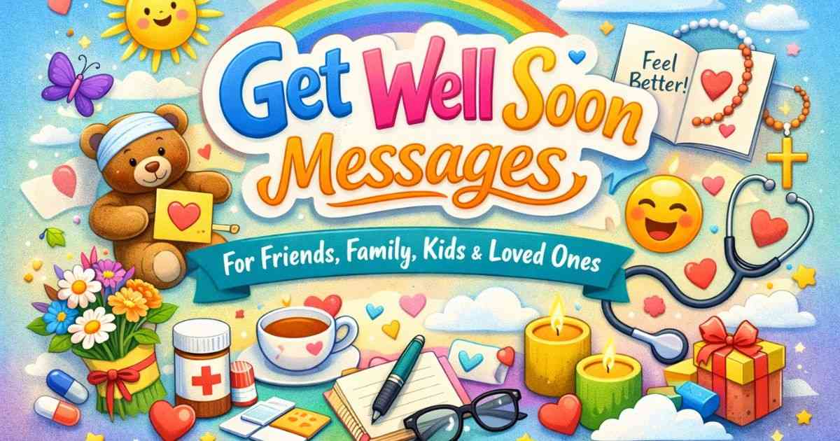 Get well soon messages & wishes